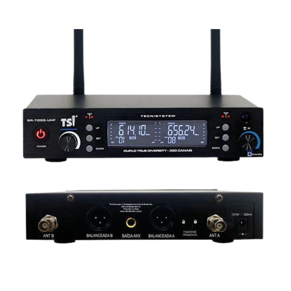 Imagem 4 de 5 do produto Microfone Tsi-7000 Uhf Sem Fio Duplo