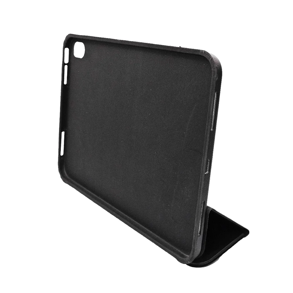 Imagem 2 de 5 do produto Capa Capinha Compatível Com Apple Tablet Ipad 10 Geração 2022 Tela 10.9 Três Dobras Aveludada Cor:preto