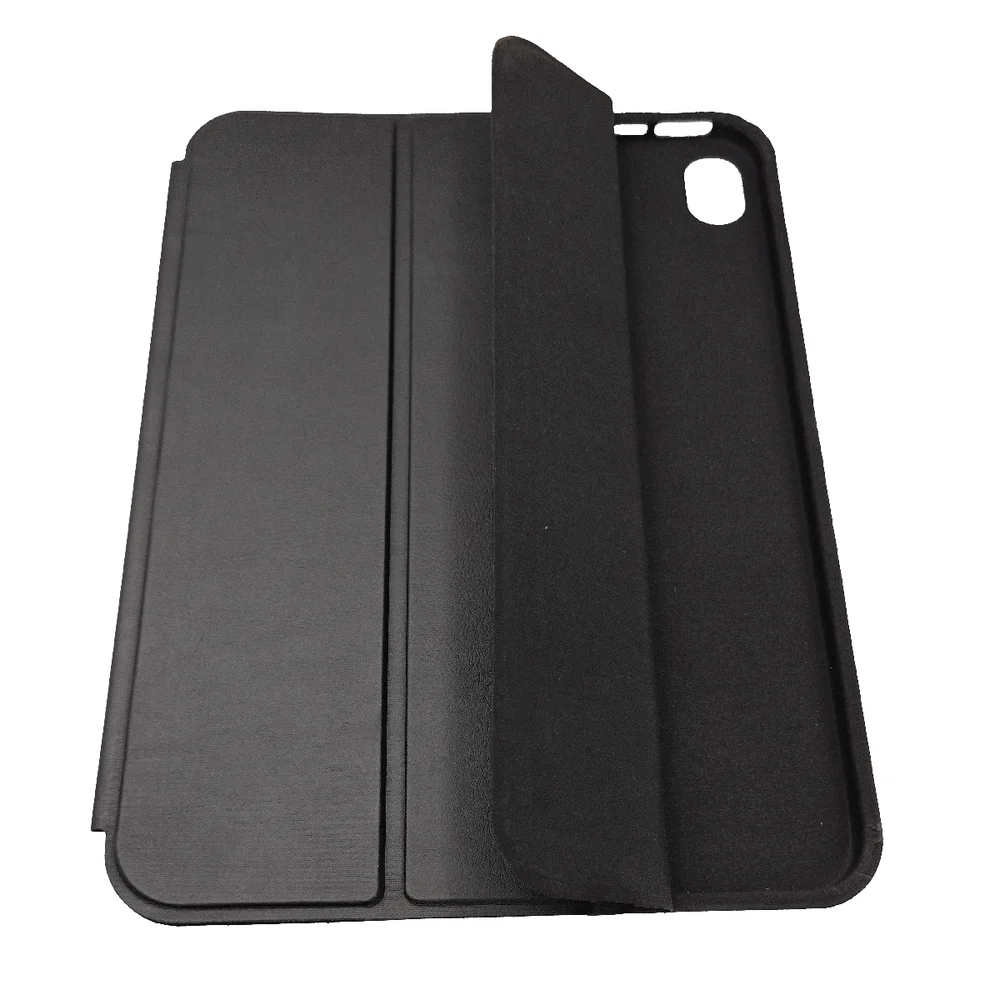 Imagem 3 de 5 do produto Capa Capinha Compatível Com Apple Tablet Ipad 10 Geração 2022 Tela 10.9 Três Dobras Aveludada Cor:preto