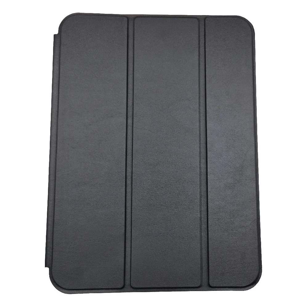 Imagem 4 de 5 do produto Capa Capinha Compatível Com Apple Tablet Ipad 10 Geração 2022 Tela 10.9 Três Dobras Aveludada Cor:preto