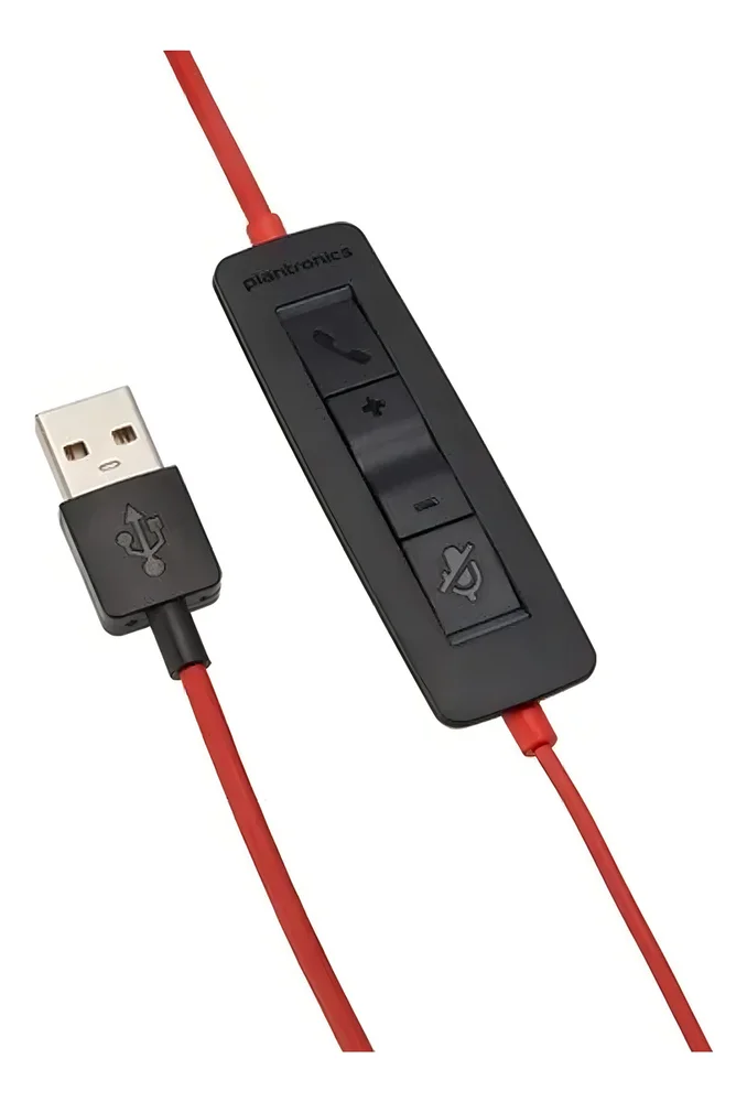 Headset HP, Com Microfone Stereo, USB-a Poly Blackwire, Preto - C3220 Headset HP, Com Microfone Stereo, USB-a Poly Blackwire, Preto - C3220