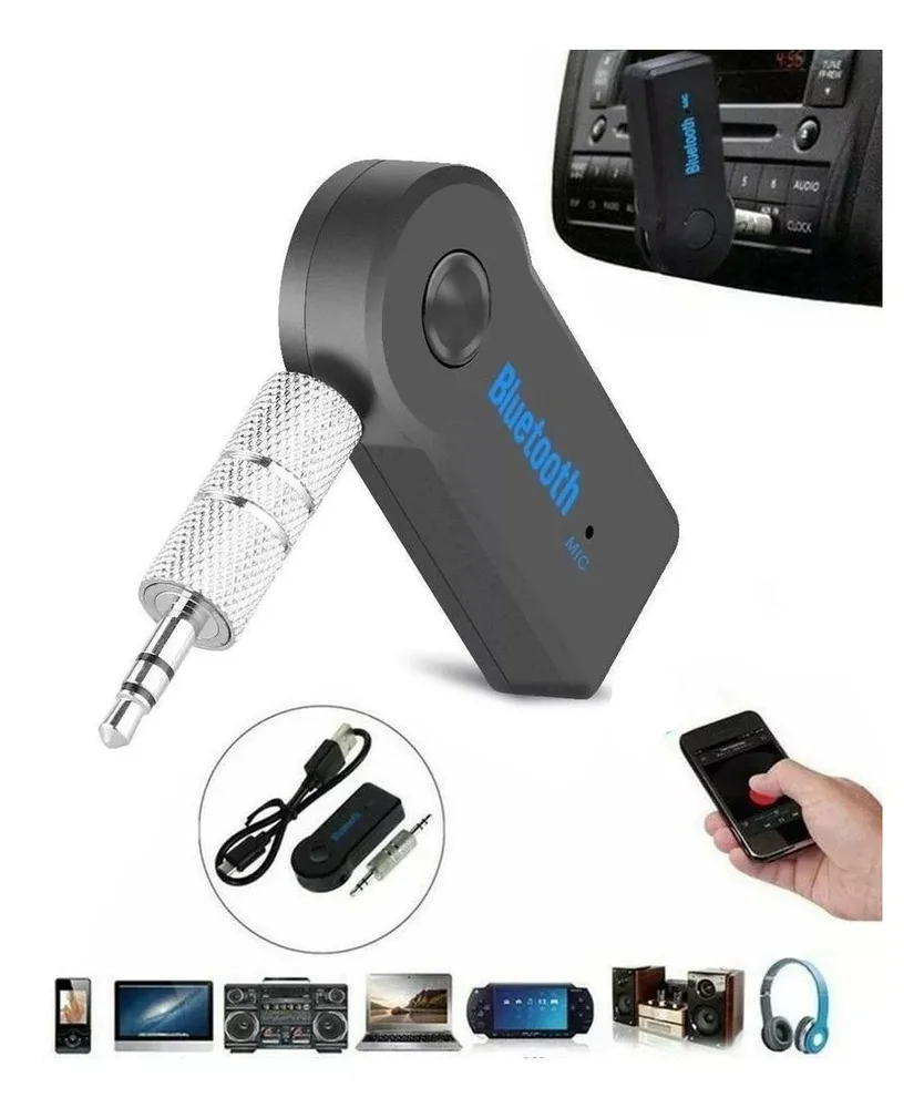 Imagem 4 de 4 do produto Adaptador Bluetooth Para Audio Recarregavel Com Mic (p2) Yet-m2