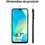 Smartphone Samsung Galaxy A16 4G, 128GB, 4GB Ram, Câmera Tripla 50MP, Tela 6.7", Preto