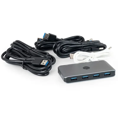 Chaveador Switch  Matrix Hub Kvm 4x4 Portas Usb 3.0/2.0
