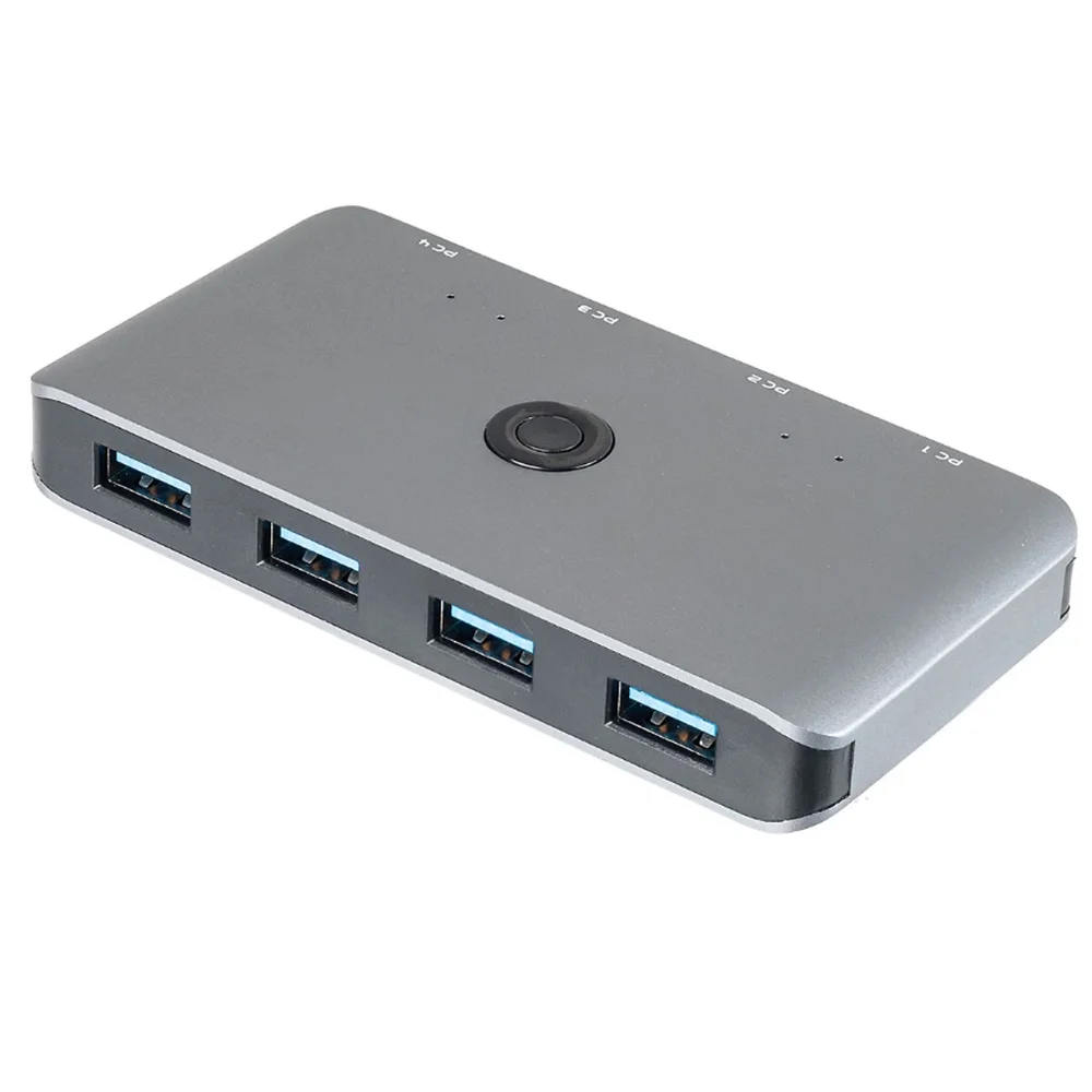 Imagem 2 de 5 do produto Chaveador Switch  Matrix Hub Kvm 4x4 Portas Usb 3.0/2.0