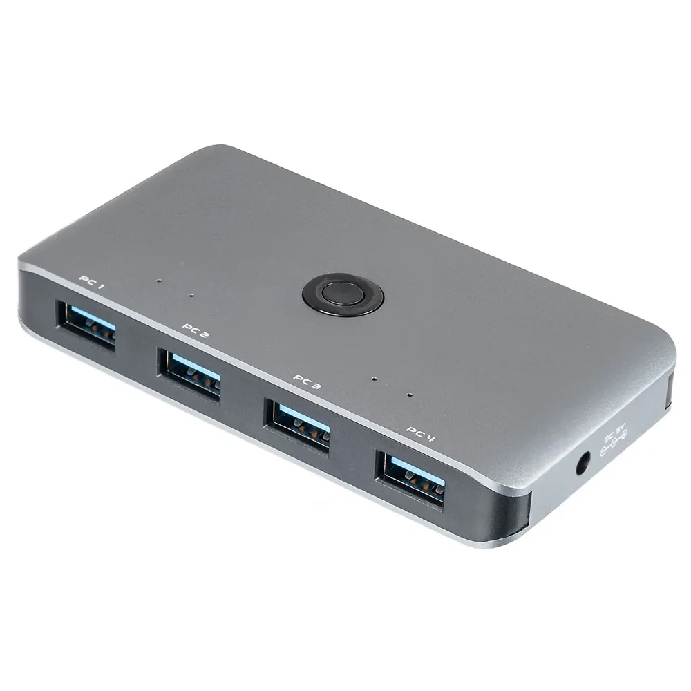Imagem 3 de 5 do produto Chaveador Switch  Matrix Hub Kvm 4x4 Portas Usb 3.0/2.0