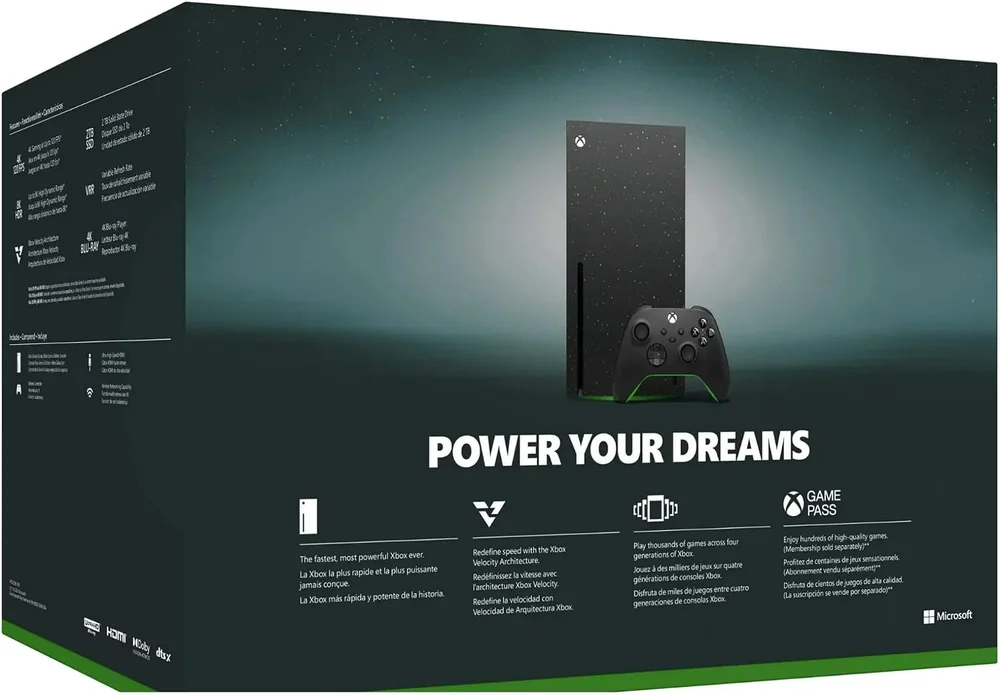 Imagem 2 de 3 do produto Console XBOX Series X Galaxy Black Special Edition 1TB SSD - Preto