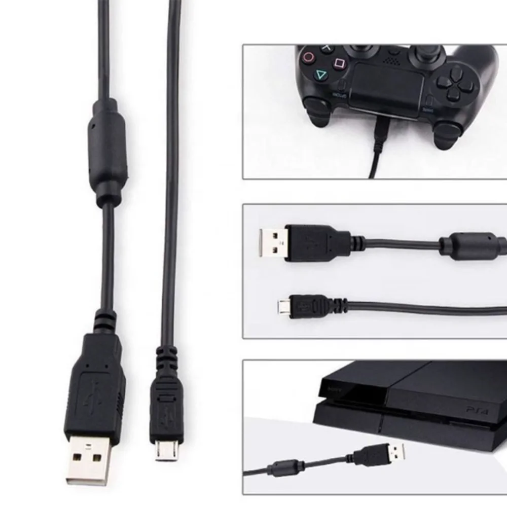 Imagem 5 de 5 do produto Cabo Carregador V8 Usb Para Controle De Playstation 4 e Xbox One
