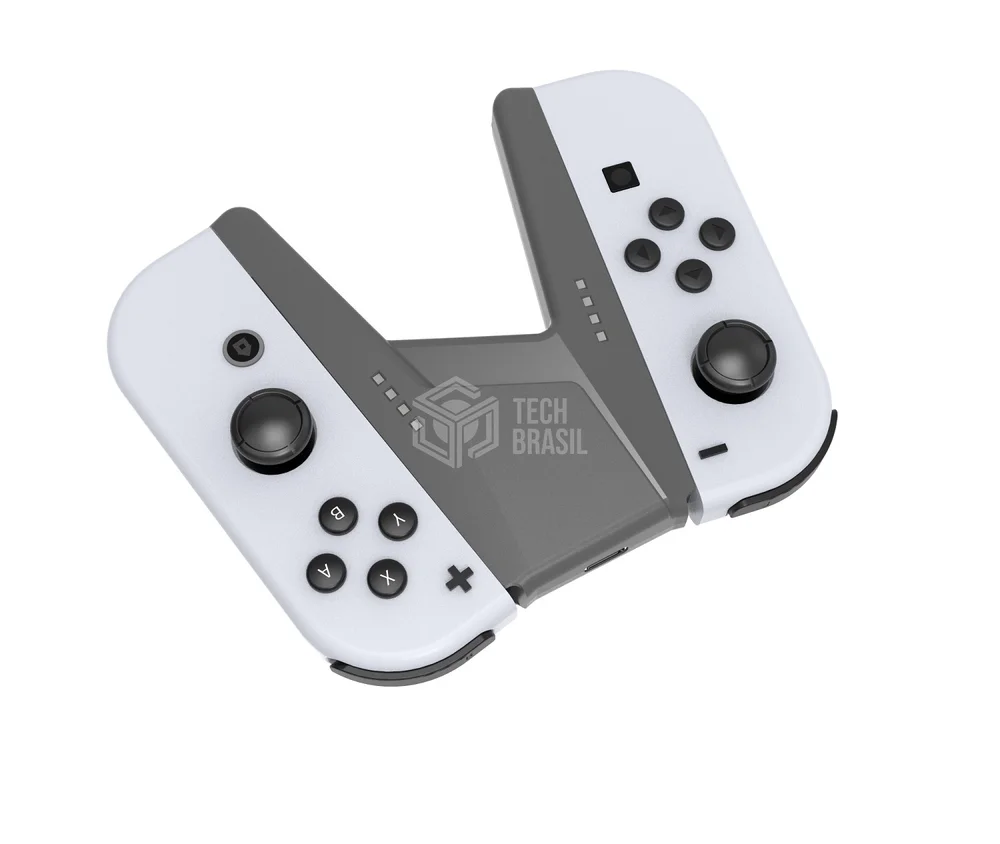 Imagem 3 de 4 do produto Grip Suporte Carregador Para Joy-con Nintendo Switch/oLED Preto