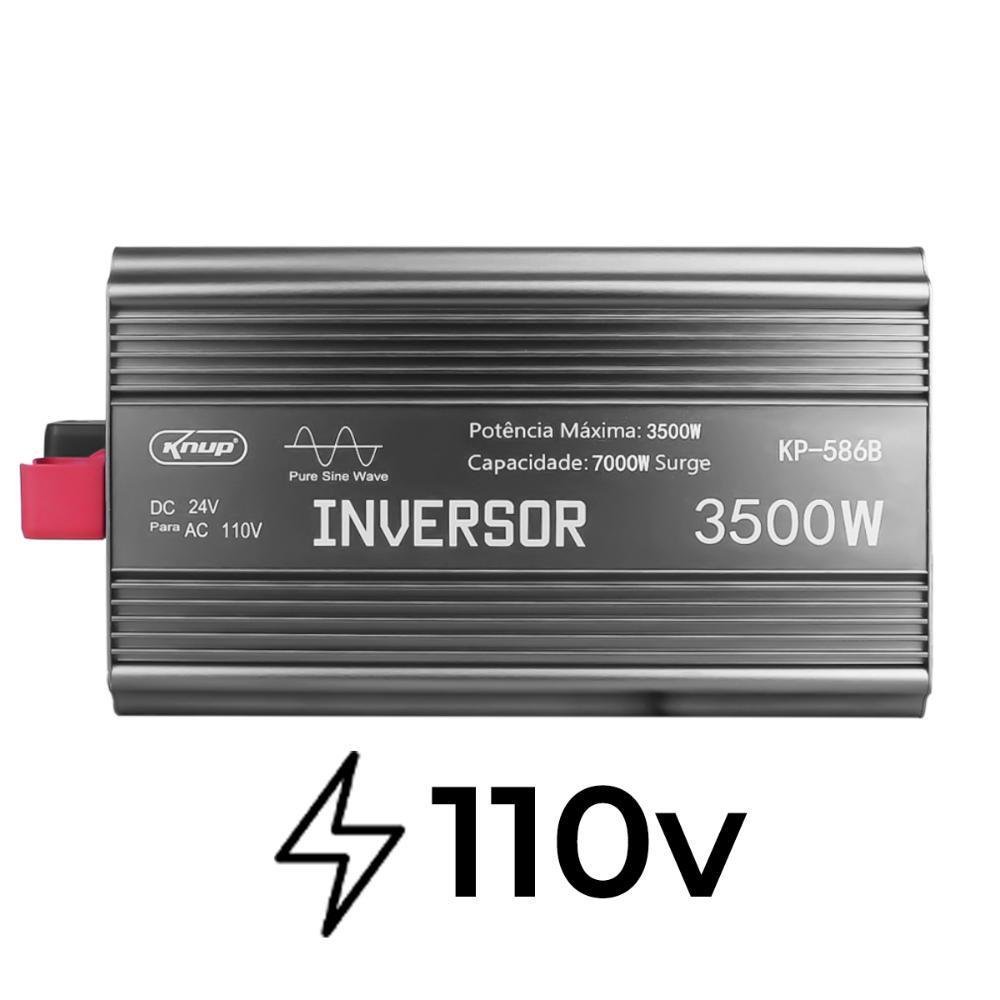 Imagem 3 de 3 do produto Inversor De Tensão 3500w Onda Senoidal 24v 110v Sine Wave