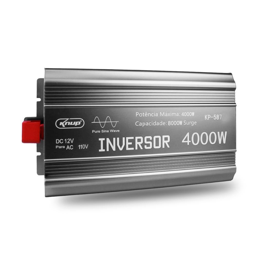 Imagem 2 de 5 do produto Inversor De Tensão 4000w Onda Senoidal 12v 110v Sine Wave