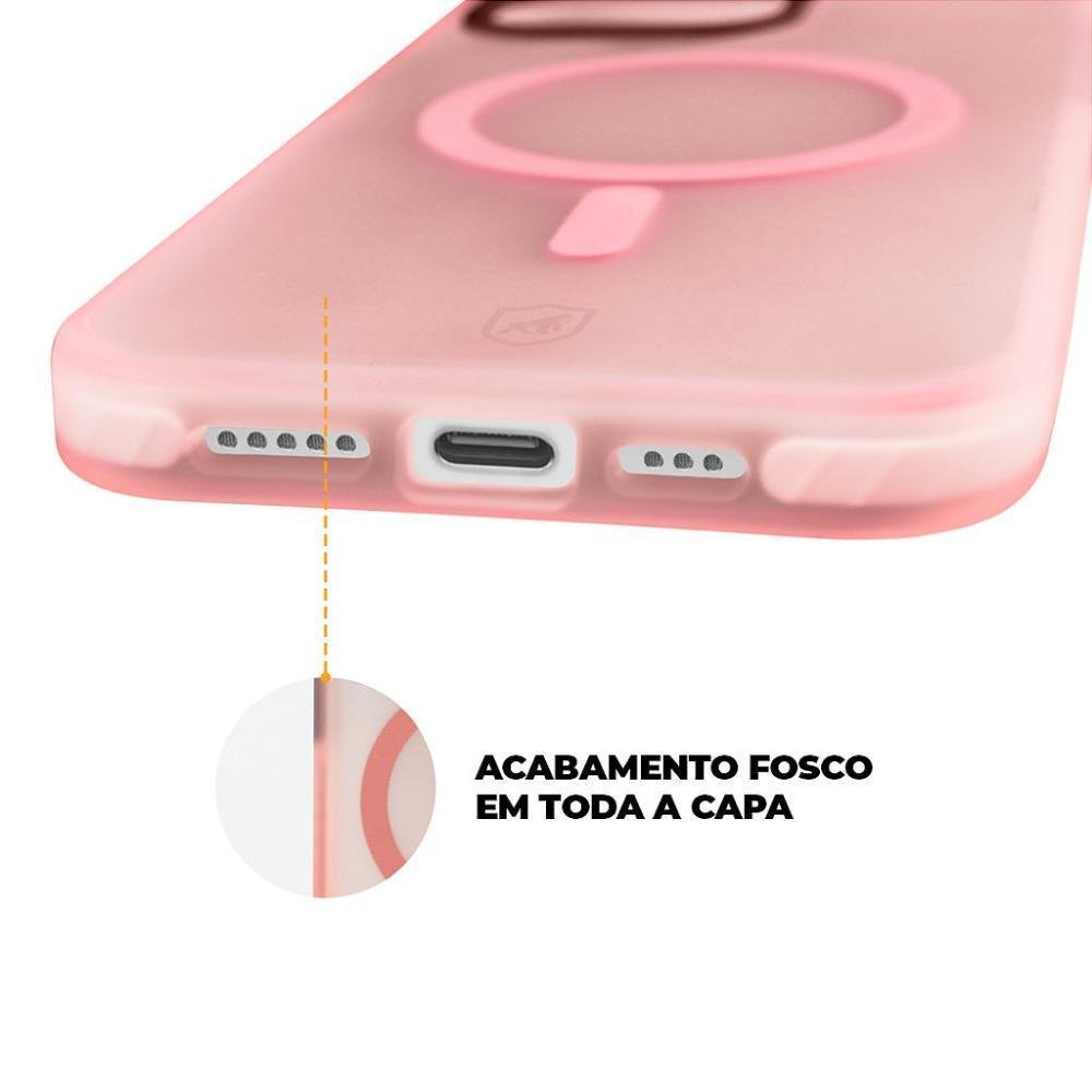 Imagem 3 de 4 do produto Capa Magsafe Pro Para Iphone 15 - Rosa - Gshield