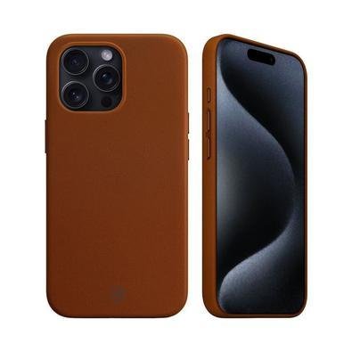 Capa Para Iphone 15 Pro - Couro Dual Marrom - Gshield