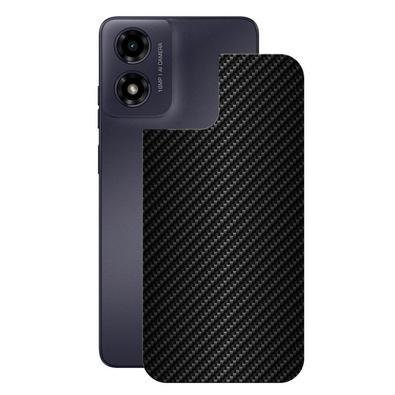 Película Para Motorola Moto G04 - Traseira De Fibra De Carbono Preta - Gshield