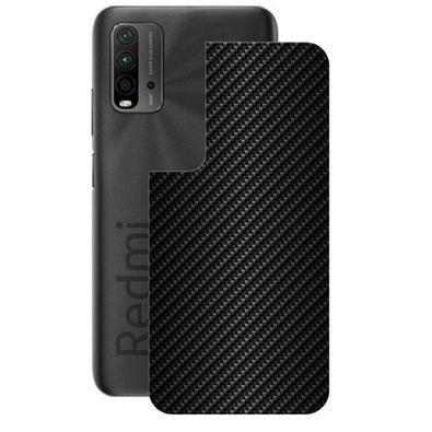 Película Para Xiaomi Redmi 9t - Traseira De Fibra De Carbono Preta - Gshield