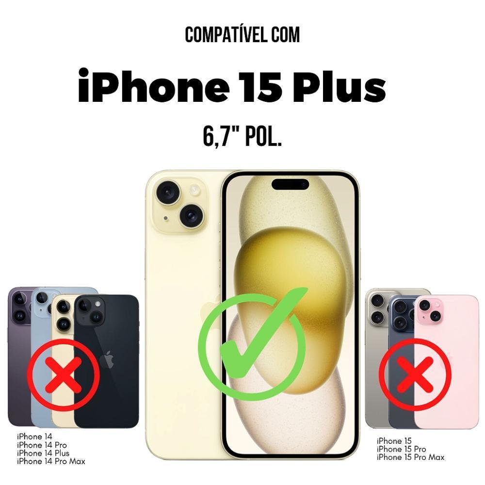 Imagem 2 de 5 do produto Película Para Iphone 15 Plus - Defender Pro Privacidade - Preta - Gshield