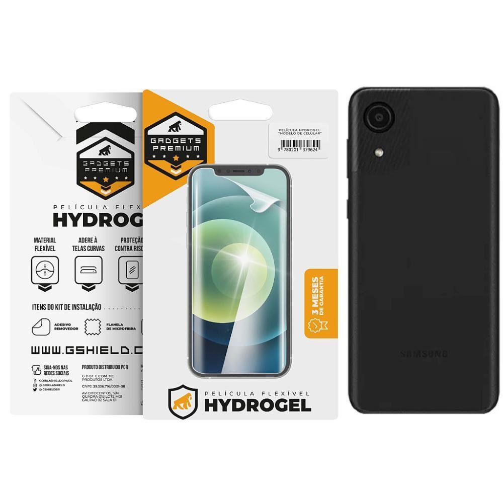 Imagem 1 de 4 do produto Película Para Samsung Galaxy A03 Core - Traseira Hydrogel Hd - Gshield