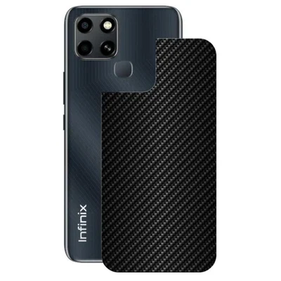 Película Para Infinix Smart 6 - Traseira De Fibra De Carbono Preta - Gshield.