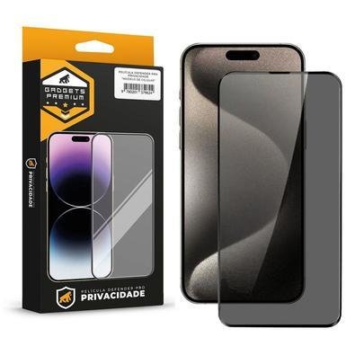 Película Para Iphone 15 Pro - Defender Pro Privacidade - Preta - Gshield