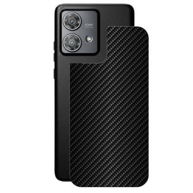 Película Para Motorola Edge 40 Neo 5g - Traseira De Fibra De Carbono Preta - Gshield