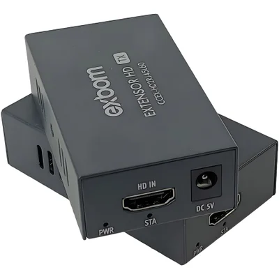 Adaptador Extensor HDMI X Rj45, Cat5e/cat6, Transmissão Até 60m Via Cabo De Rede, Exbom - Ccex-hd2rj45l60