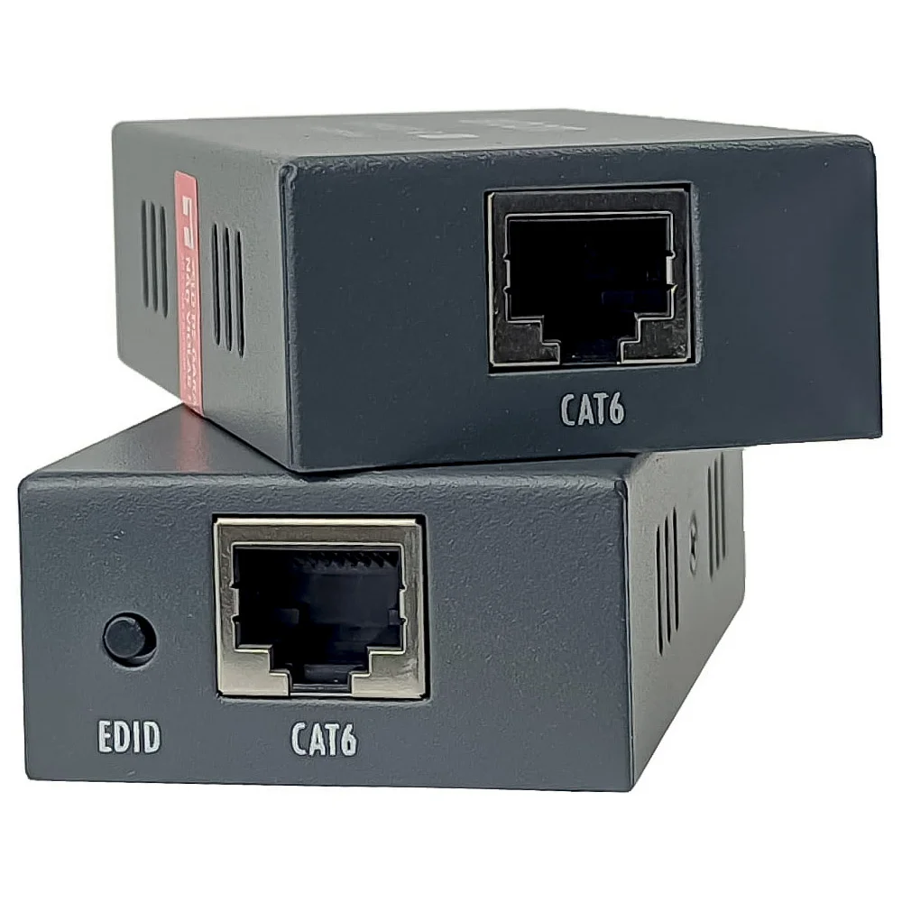 Imagem 5 de 5 do produto Adaptador Extensor HDMI X Rj45, Cat5e/cat6, Transmissão Até 60m Via Cabo De Rede, Exbom - Ccex-hd2rj45l60