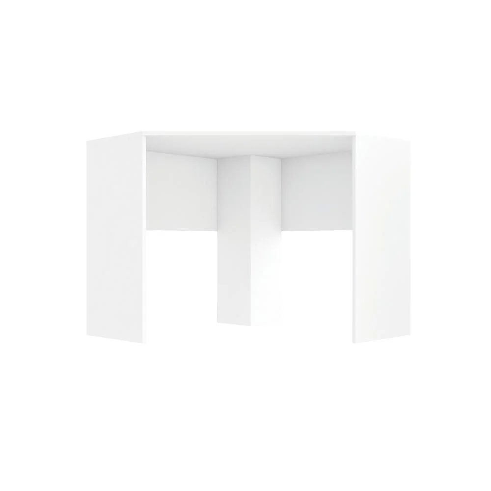 Mesa De Computador Canto Office Cubic Branco Caemmun.