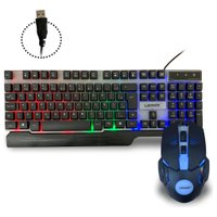 Informações do Produto   Teclado E Mouse LEHMOX Gaming Mouse Keyboards Set LEY-45 RBG USB 1.5metros de Cabo O teclado da LEHMOX LEY-45 foi desenvolvid