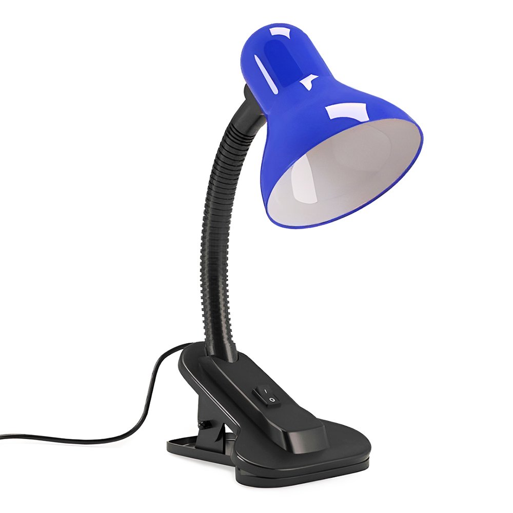 Luminária De Mesa Articulada Presilha Bivolt - Azul Escuro Cor:azul Escuro