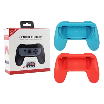 2x Grip Suporte De Controle Joy Con Para Nintendo Switch Azul E Vermelho