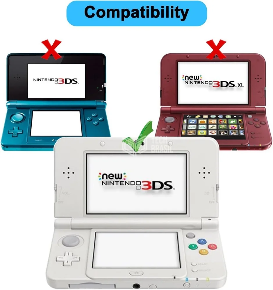Capa Protetora Acrílico Para Nintendo New 3ds Case Transparente Cristal