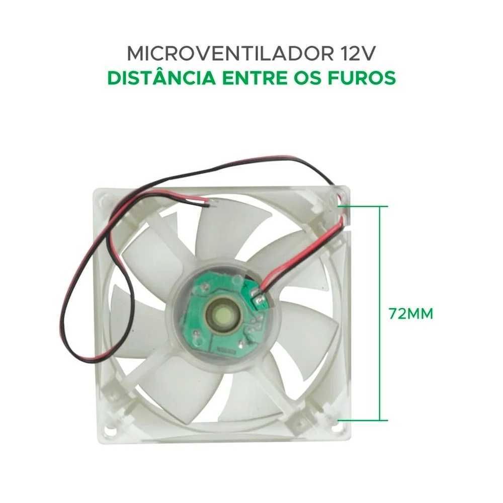 Imagem 3 de 4 do produto Micro Ventilador PCs E Eletrônicos 80 X 80 X 25 075-8990 5+