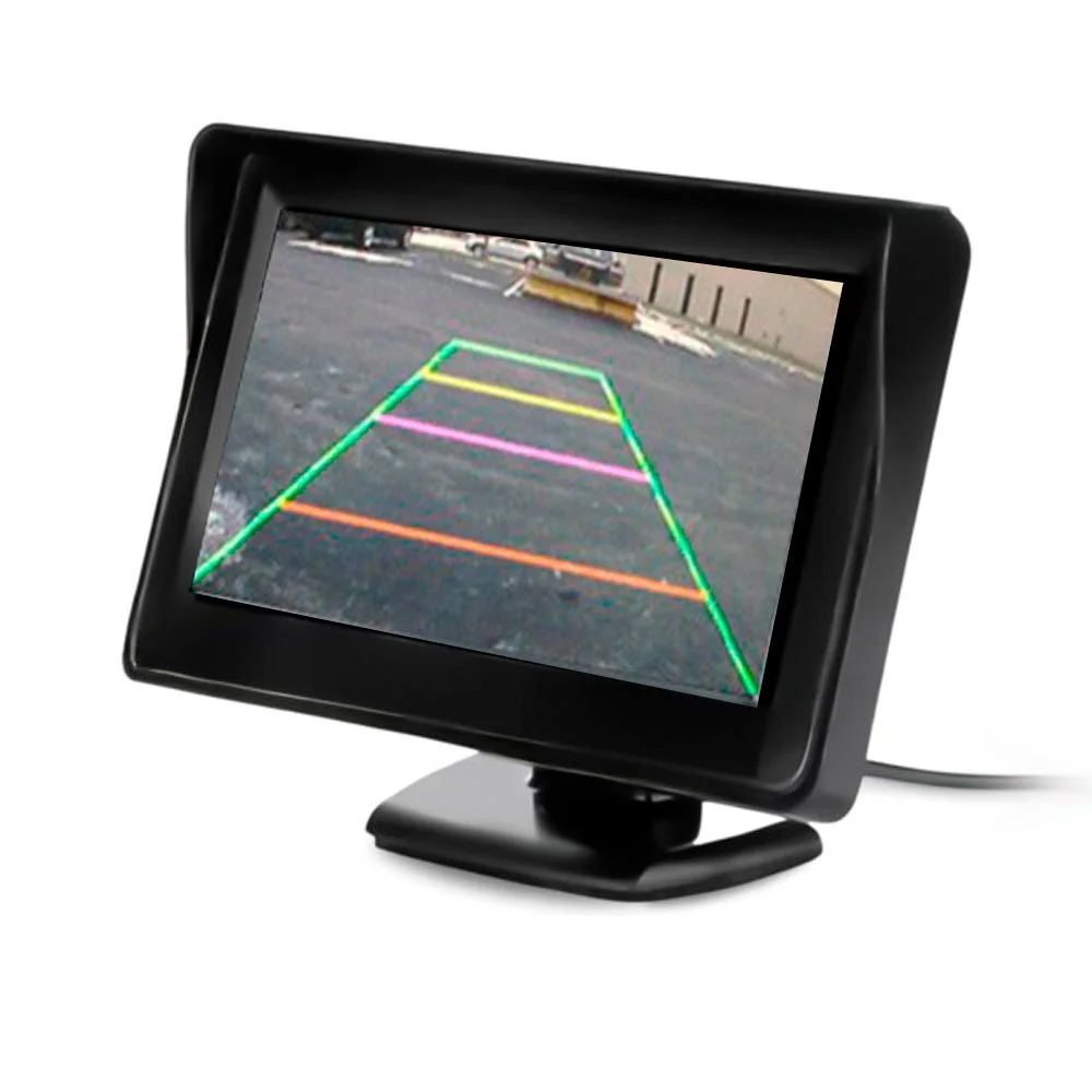 Tela Monitor Visor 4,3' Rca Para Câmera Ré Auxiliar Kp-ca401