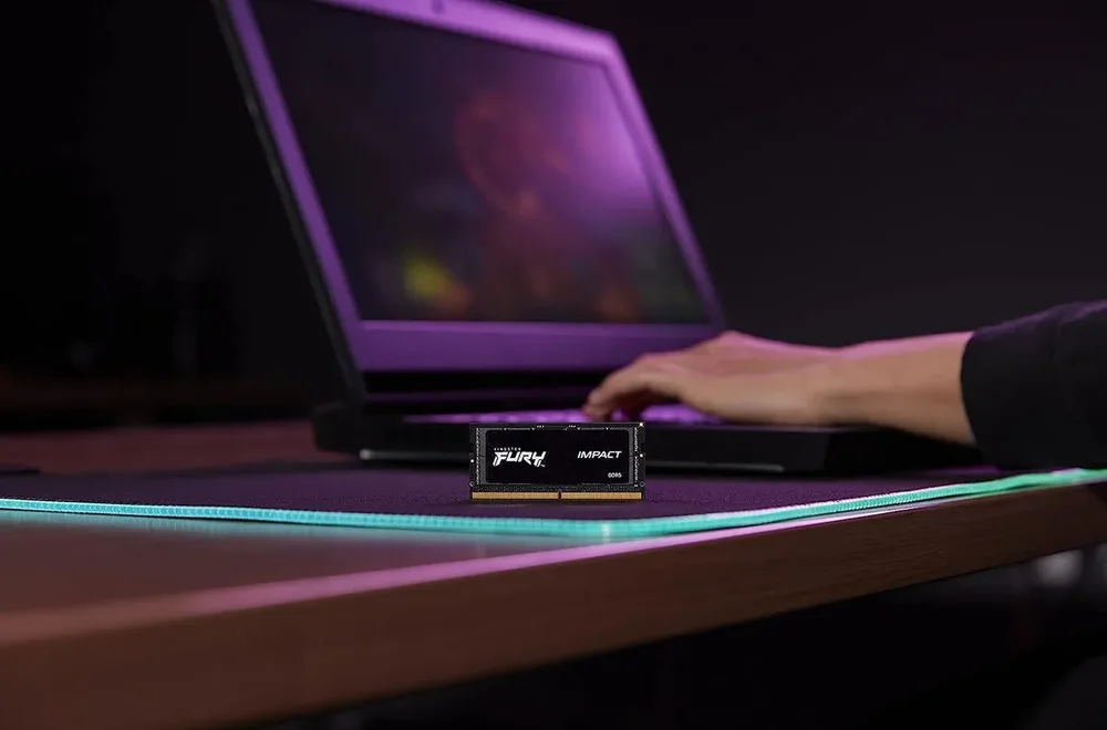 Imagem 5 de 5 do produto Memória Kingston Futy Impact, 16gb, Ddr5, 5600mhz, 1.1v, Cl 40, Notebook - Black - Kf556s40ib-16