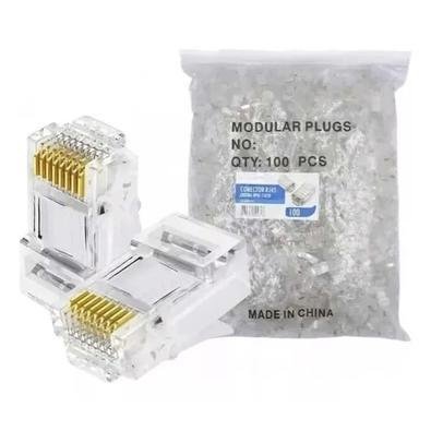Conector Rj45 8x8 Cat5e Emb C/100 Uni 062-0045 Chipsce