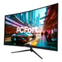 Monitor Gamer Curvo PCFort U270F 27", 1ms, 280Hz, LED Full HD, 100% sRGB, 2x HDMI. 2x Display Port, Freesync/Gsync
