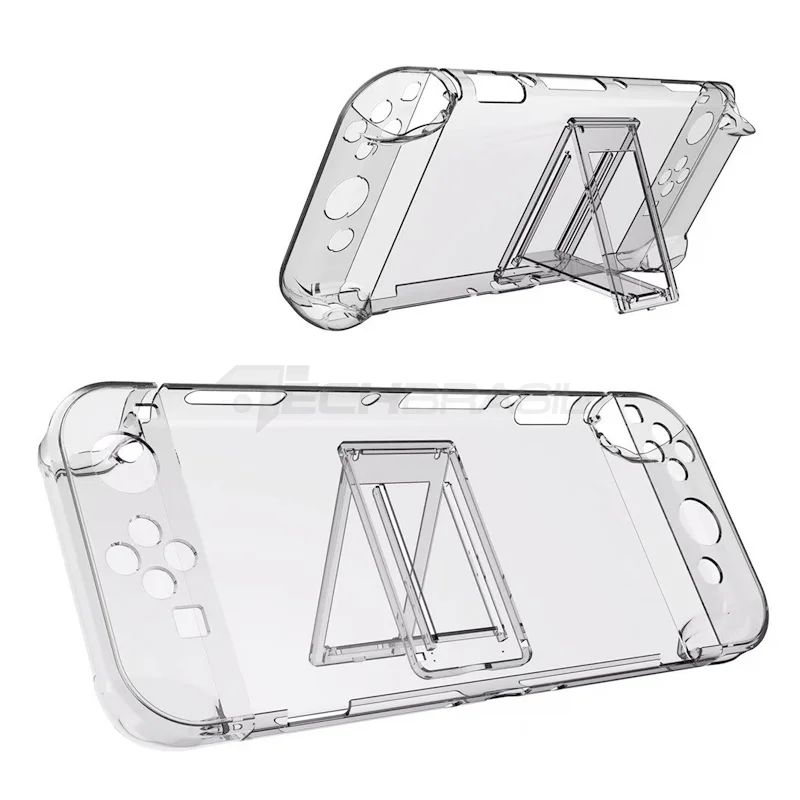 Imagem 2 de 5 do produto Kit Acessórios Nintendo Switch OLED 12 Em 1 - Case Capa Película Grips Caps Suporte
