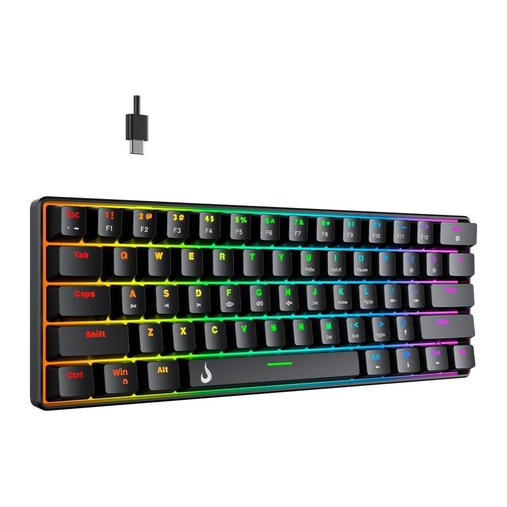 Imagem 3 de 4 do produto Teclado Mecânico Gamer Rise Mode Gm1 RGB Switch Outemu Blue Preto - Rm-tcm-gm1-bblue