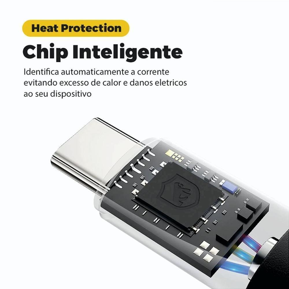 Imagem 4 de 4 do produto Cabo Thunderbolt 65w Usb-c / Tipo C - 1,8m - Gshield