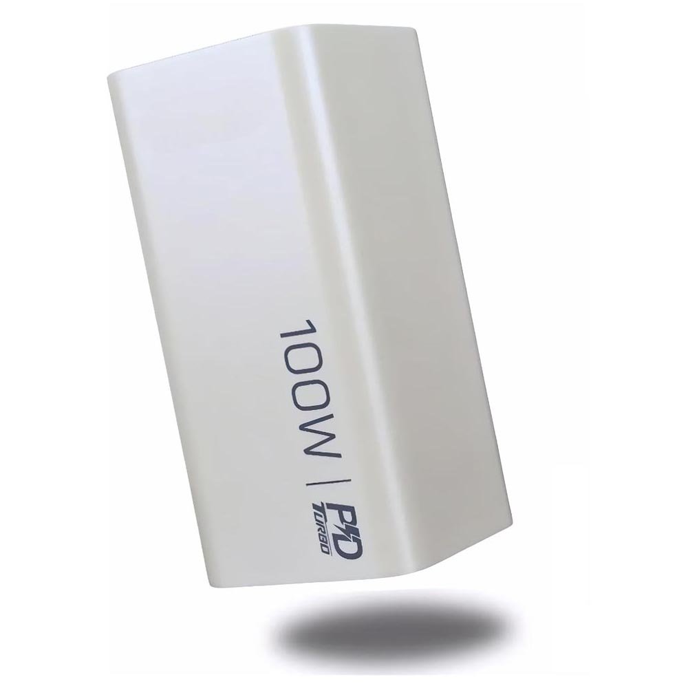 Carregador Portatil Super Rapido 20000mha Pd 100w Compativel Com Macbook, Ultrabook, Notebook Branco