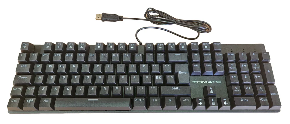 Imagem 4 de 4 do produto Teclado Mecanico RGB Com Fio Tomate Mte-m105