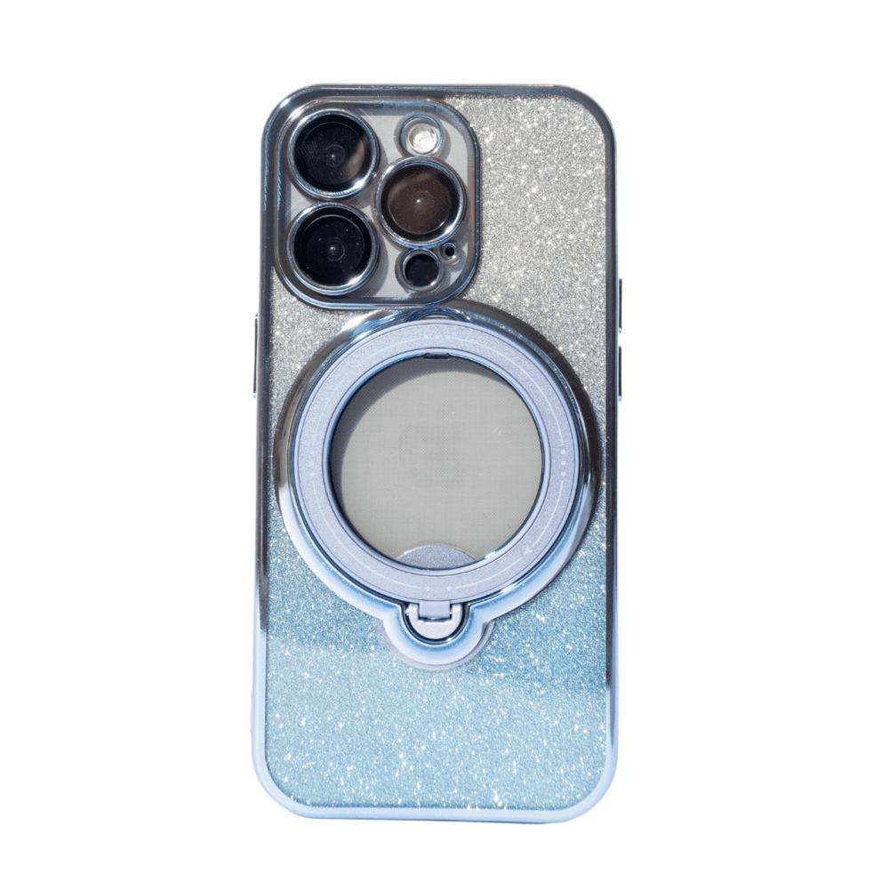 Imagem 2 de 2 do produto Capa Com Suporte Giratório Magsafe Compatível Com Iphone Cor:roxo;modelo:15 Promax