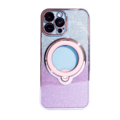 Capa Com Suporte Giratório Magsafe Compatível Com Iphone Cor:rosa;modelo:15 Plus