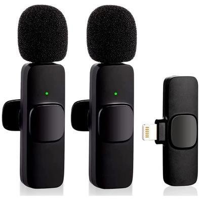Microfone De Lapela Dupla Sem Fio Lightning - Ideal Para Podcast, Transmissões Compativel Com Iphone