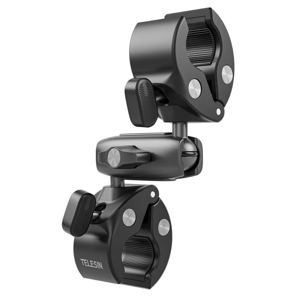 Suporte Garra Dupla Articulável Para Gopro E Similares - Telesin