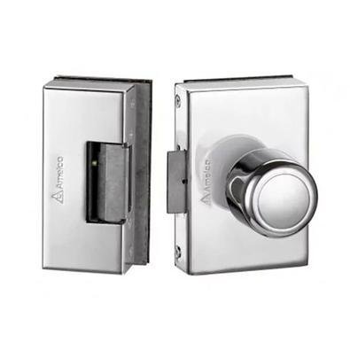 Fechadura Elétrica Para Porta De Vidro 2 Folhas Fv35icr Amelco