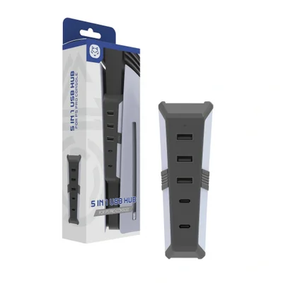 Hub Usb 5 Portas Para Playstation 5 Pro Ps5 Carregador Fone Teclado
