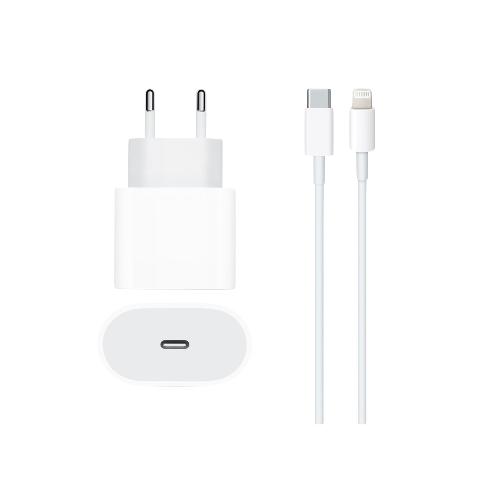 Cabo E Tomada Carregador Plug Usb C 20w Turbo Para Iphone
