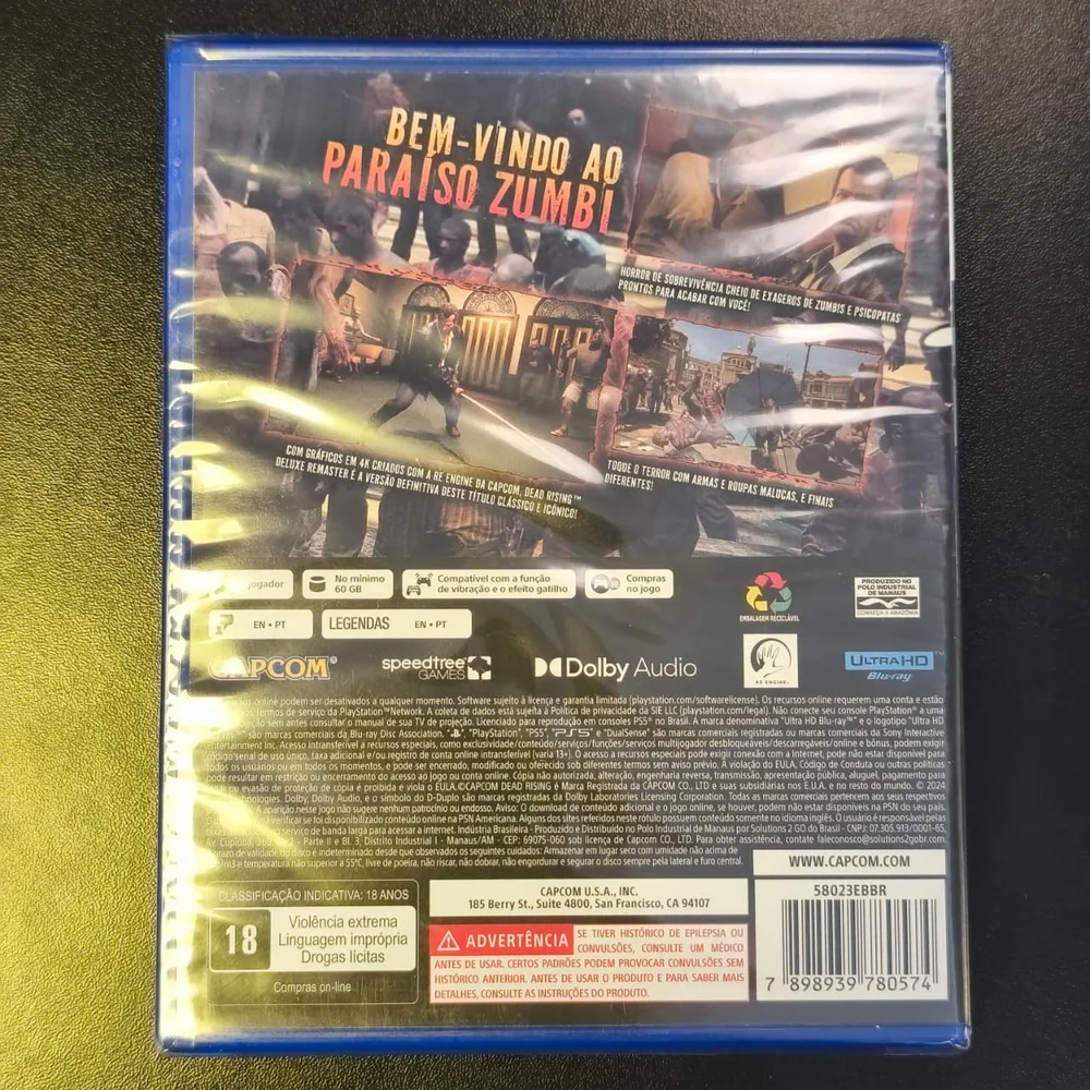 Imagem 2 de 5 do produto Jogo Dead Rising Deluxe Edition Ps5 Mídia Física