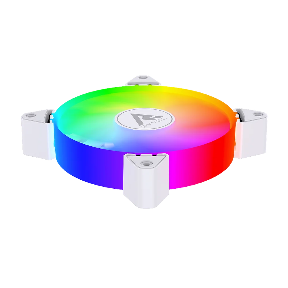 Cooler Fan Ryvel 120mm ARGB 5v Snowy Branco. 6